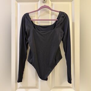 LuLuLemon Wundermost Ultra-Soft Niki Square Neck Long-Sleeve Bodysuit